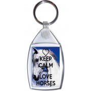 Keep Calm and Love Horses - Keyring