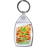 Keep Calm and Love Lasagne - Keyring