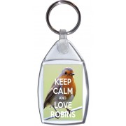 Keep Calm and Love Robins - Keyring