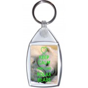 Keep Calm and Love Polar Bears - Keyring
