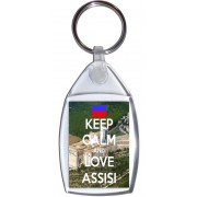 Keep Calm and Love Assisi - Keyring