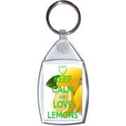 Keep Calm and Love Lemons - Keyring