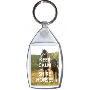 Keep Calm and Love Shire Horses - Keyring