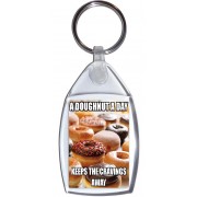 A Doughnut a Day Keeps the Cravings Away - Keyring