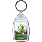 Keep Calm and Love Otters - Keyring