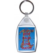Keep Calm and Love Maths - Keyring