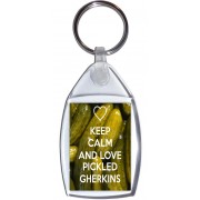 Keep Calm and Love Pickled Gherkins - Keyring