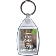 Keep Calm and Love Aardvarks - Keyring