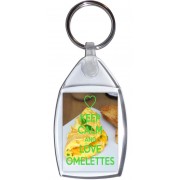 Keep Calm and Love Omelettes - Keyring