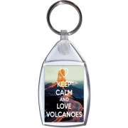Keep Calm and Love Volcanoes - Keyring