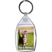 This is Purrfect - Keyring