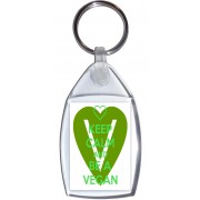 Keep Calm and be a Vegan - Keyring