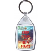 Keep Calm and Be a Pirate - Keyring