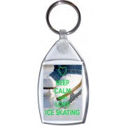 Keep Calm and Love Ice Skating - Keyring