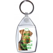 Keep Calm and Love an Airedale Terrier - Keyring