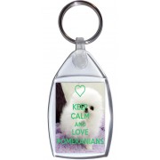 Keep Calm and Love Pomeranians - Keyring