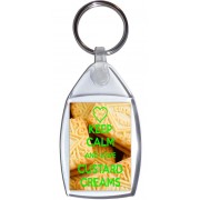 Keep Calm and Love Custard Creams - Keyring