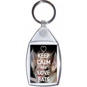 Keep Calm and Love Bats - Keyring