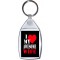 I Love (heart) My Awesome Wife - Keyring