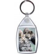 Keep Calm and Love Otters - Keyring
