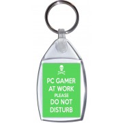 PC Gamer AT Work Please Do Not Disturb - Keyring
