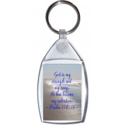 God is my strength and my song; He has become my salvation~ Psalm 118:14 ~ - Keyring