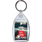 Keep Calm and Love Ping Pong - Keyring