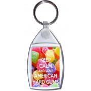 Keep Calm and Love American Hard Gums - Keyring