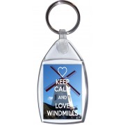 Keep Calm and Love Windmills - Keyring