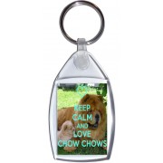Keep Calm and Love Chow Chows - Keyring
