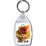 Keep Calm Love Toast and Jam - Keyring