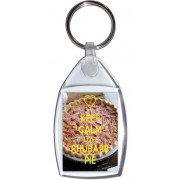 Keep Calm Love Rhubarb Pie - Keyring
