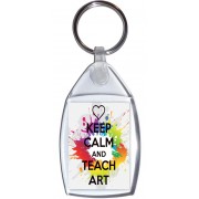 Keep Calm and Teach Art - Keyring