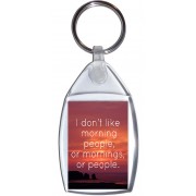 I don't like morning people, or mornings, or people. - Keyring