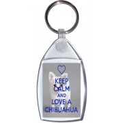 Keep Calm and Love a Chihuahua - Keyring