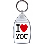 I Love (heart) You - Keyring