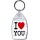 I Love (heart) You - Keyring