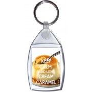 Keep Calm and Love Cream Caramel - Keyring