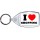 I Love (heart) Shopping - Keyring