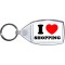 I Love (heart) Shopping - Keyring