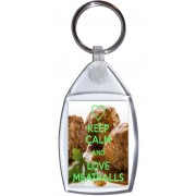 Keep Calm and Love Meatballs - Keyring