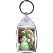 Keep Calm and Love Mushrooms - Keyring