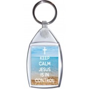 Keep Calm Jesus is in Control - Keyring