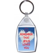 Remember that Jesus Loves You - Keyring