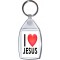 I Love (heart) Jesus - Keyring