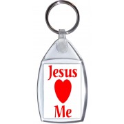 Jesus Loves (heart) Me - Keyring