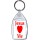 Jesus Loves (heart) Me - Keyring