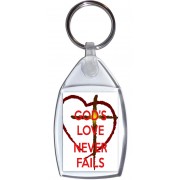 God's Love Never Fails - Keyring
