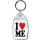 I Love (heart) Me - Keyring