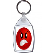 Angry Smiley - Keyring